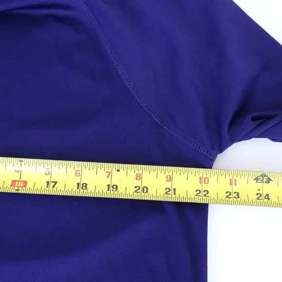 Champion LSU Tigers Long Sleeve Shirt Athletic Top Men Size L Purple Polyester - Picture 9 of 11